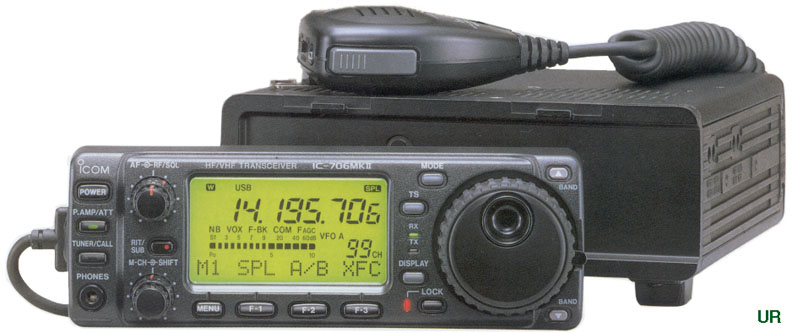  /Picture of an ICOM IC-706MKII amateur radio/ 